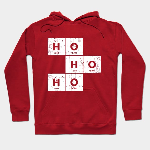 Ho Ho Ho Santa Periodic Table Hoodie by yaros